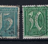 P) DR Mi Mi 177, 178, 179, 181, 188, 190 je ° und gep., ME 1560€