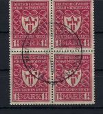 P) DR Mi 199 b ° 4er-Block gep. Infla Berlin, ME 400€