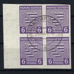 Provinz Sachsen Mi 69Xc ° 4er-Block gepr. Dr. Modry BPP, ME 480€