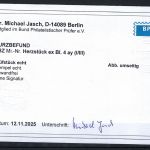 SBZ HZ Block 4 ay I/III ° einwandfrei, KB Dr. Jasch BPP, Bl. ME 1.700€
