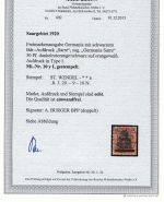 Saargebiet Mi 10 y I ° in einwandfrei, mit FFA Braun BPP, ME 600€