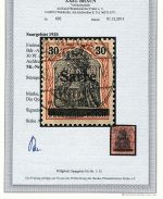 Saargebiet Mi 10 y I ° in einwandfrei, mit FFA Braun BPP, ME 600€