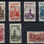 Saargebiet Mi 161-167 gestempelt Saarbrücken 4 (Malstatt) a