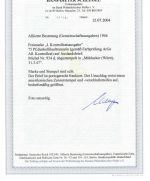 Kontrollrat I Mi 934d, EF Zensur, Mühlacker n. Zürich, FA Schlegel BPP
