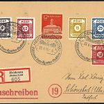 Ost Sachsen Mi 44 b DIII, 46 a DIII, 47 a DIII, 49 DIII Brief, ME 945€