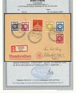 Ost Sachsen Mi 44 b DIII, 46 a DIII, 47 a DIII, 49 DIII Brief, ME 945€