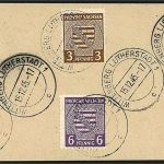 Prov. Sachsen Mi 66 X A - 71 X A auf ∆, gep. Ströh BPP, ME 650€