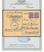 Prov. Sachsen Mi 69 XD a Paar, MeF portogerecht, FA Ströh BPP