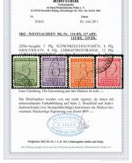 West Sachsen Mi 116-119 BX ° einwandfrei, FA Ströh BPP, ME 550€