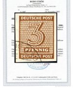 West Sachsen Mi 126 wa Y U ° einwandfrei, FA Ströh BPP, ME 1.300€
