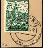 West Sachsen Mi 165 BY a Luxus Brifstück, gep. Ströh BPP, ME 280€
