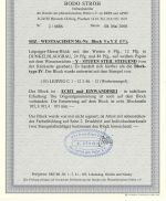 West Sachsen Block 5 YZ a ° mit FA Ströh BPP, ME 900€