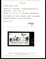 Baden Mi 46 II ° Konstanz, mit Attest Schlegel BPP, ME 1.900