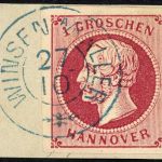 P) Hannover Mi 14 d I Luxus Briefstück, FA Berger BPP