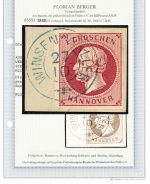 P) Hannover Mi 14 d I Luxus Briefstück, FA Berger BPP