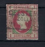 P) Helgoland Mi 2 ° Ra3 Ceestem... Zollve... , gep. Pfenninger