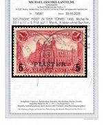 P) DAP Türkei Mi 20 I a PF III, einwandfrei, FA Jäschke-L BPP, ME 2.500€