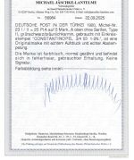 P) DAP Türkei Mi 23 I / II °, einwandfrei, FA Jäschke-L BPP, ME 550€