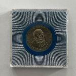 DDR 5 Mark 1977 Stempelglanz, F. L. Jahn, Export Qualität im Kapsel