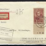 Fr. Zone / Allgemeine Ausgaben, Mi 13, R-Brief Lörrach n. Bocholt