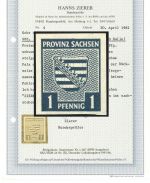 C) Provinz Sachsen Mi 66 Y ** einwandfrei, FA Zierer BPP, ME 4.000€