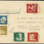C) DDR Mi 260 FDC mit ESt Plauen (VOGTL.) 1.7.50, + 256-59, ME 875€