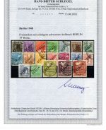 C) Berlin Mi 1 - 19 ° (ohne 20), mit FA Schlegel BPP, ME 1.650€