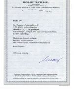 C) Berlin Mi 75, 77, 79 Auslandsbrief VORERSTTAG, FA Schlegel BPP