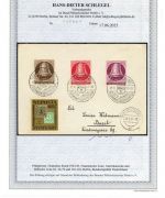 C) Berlin Mi 75, 77, 79 Auslandsbrief VORERSTTAG, FA Schlegel BPP