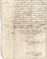 P) Hannover 1659 Kontribution-Brief Ahlden an die Celler Regierung