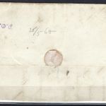 P) Oldenburg Mi 6 a vollrandig, Brief EF mit blauem Ra 2 Oldenburg
