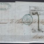 P) Preußen 1854 Auslandsbrief n. Cette (Frankreich) ü. Prusse u. Paris