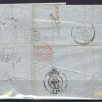 P) Preußen 1854 Auslandsbrief n. Cette (Frankreich) ü. Prusse u. Paris
