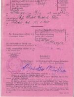 P) Württemberg 1901 Rückschein für eine Sendung nach Detroit (USA)
