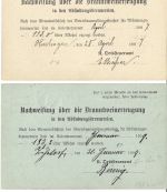 P) Württemberg 6 Behörden-Ganzsachen (versch. Typen) Kameralamt