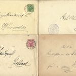 P) Württemberg 8 Behörden-Ganzsachen, dabei bessere Entwertungen