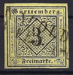 P) Württemberg Mi 2y V° voll-breitrandig mit L2 Nagold, Interkauf BPP