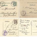 P) Württemberg 6 Behörden-Ganzsachen, dabei bessere Entwertungen