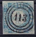 P) Schleswig-Holstein Mi 5I° vollrandig, sauber Dreiringst. 113 Altona