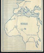 P) Gedenkkarte 1. Flug Belgisch Kongo n. Brüssel via Leopoldsville