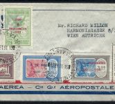 P) Argentinien, Mi 379-383, LuPo Beleg Buenos Aires n. Wien, Satzbrief