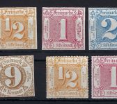 Thurn und Taxis Mi 26-34, 37, 38, 41 ND ohne Gummi, ME 72€