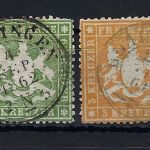 Württemberg Mi 17+18 y °, beide gep. Thoma BPP, ME 220€