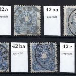 DR Mi 42 a - c gest. und gepr., komplette Garnitur, ME 63,50€