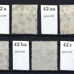 DR Mi 42 a - c gest. und gepr., komplette Garnitur, ME 63,50€