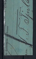 DR Mi 50 d ZS ° Briefstück, gep. Wiegand BPP, ME €