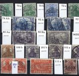 DR gestempelte Zusammenstellung aus Mi 69-262° , ME 864€