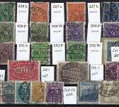 DR gestempelte Zusammenstellung aus Mi 69-262° , ME 864€