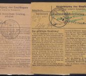 DR 2 Paketkarte Südsteiermark , Pettau / Luttenberg (Steierm) 1942