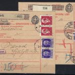 Ital. Verwalt. Slowenien, 2 Paketkarten ab Ljubljana / Žužemberk 1941